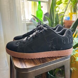 DC Shoes Mens Court Graffik Black Gum Skate Shoes Size 17